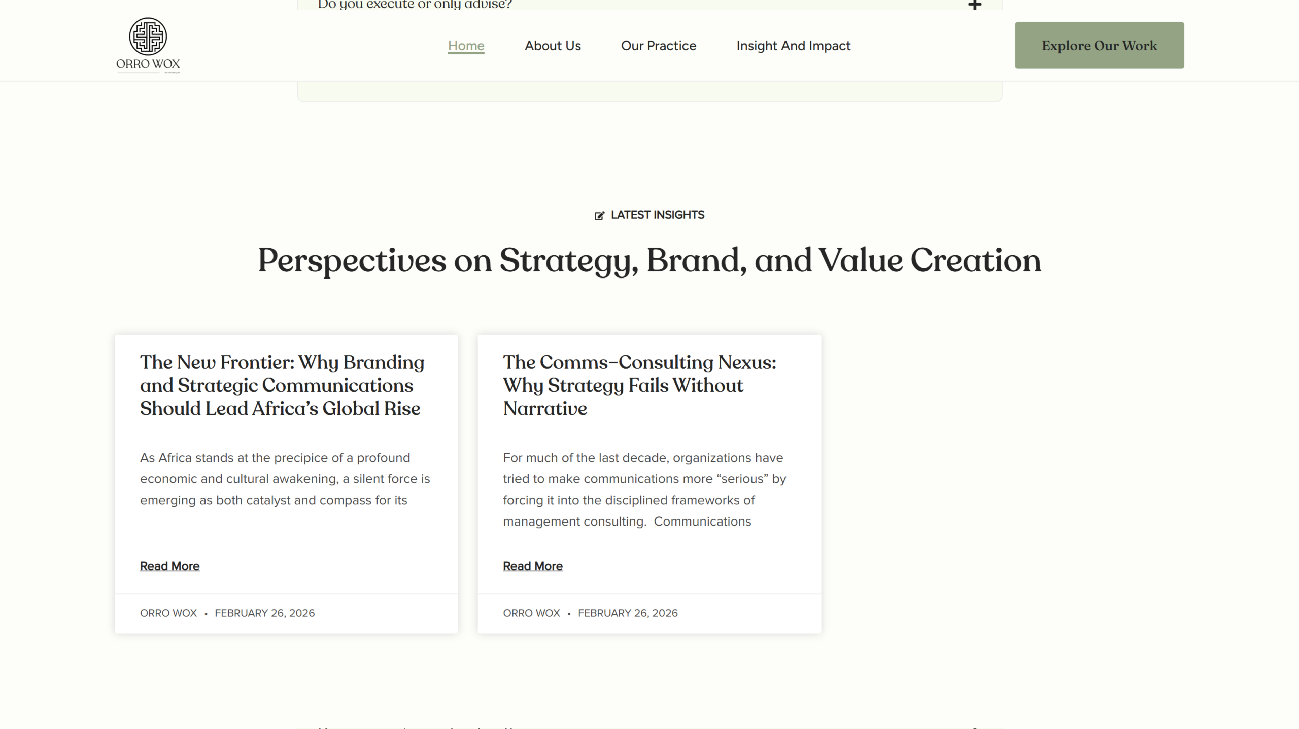 orrowox consulting blog section snapshot